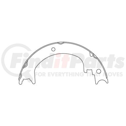 111.0906 by CENTRIC - Premium Parking Brake Shoes