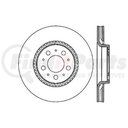 120.39026 by CENTRIC - Centric Premium High Carbon Alloy Brake Rotor