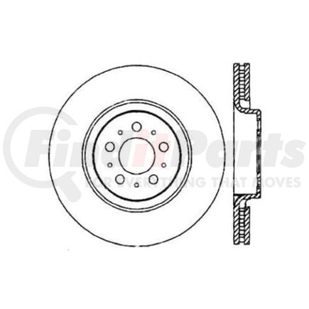 120.39034 by CENTRIC - Centric Premium High Carbon Alloy Brake Rotor