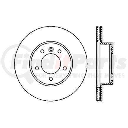 120.20006 by CENTRIC - Premium Brake Rotor