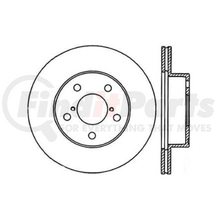 120.47016 by CENTRIC - Premium Brake Rotor