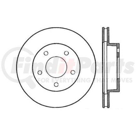Centric 120.61012 Disc Brake Rotor Premium Brake Rotor