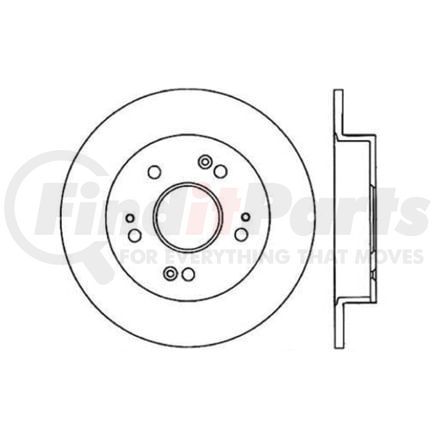 Centric 120.4004 Disc Brake Rotor Centric Premium Brake Rotor
