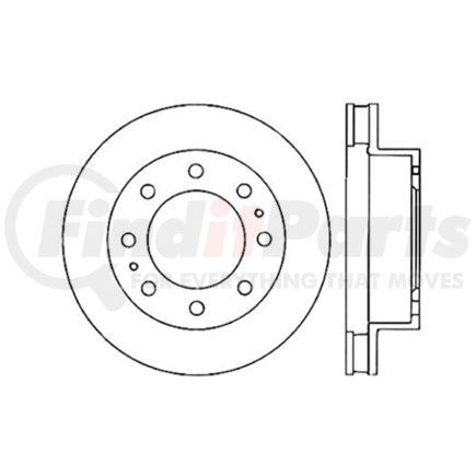 125.66042 by CENTRIC - Centric Premium High Carbon Alloy Brake Rotor