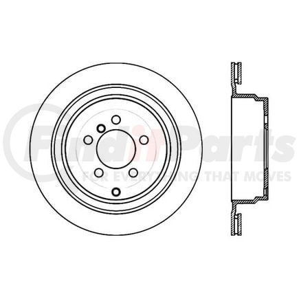 Centric 120.22017 Disc Brake Rotor Premium Brake Rotor