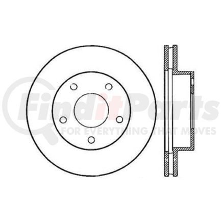 120.62016 by CENTRIC - Premium Brake Rotor