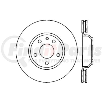 Centric 120.62092 Disc Brake Rotor Premium Brake Rotor