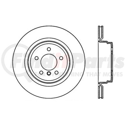 120.34080 by CENTRIC - Premium Brake Rotor