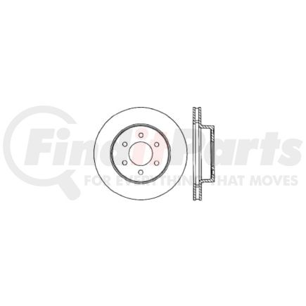 Centric 120.67020 Disc Brake Rotor Premium Brake Rotor
