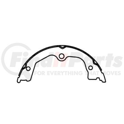 111.0857 by CENTRIC - Premium Parking Brake Shoes