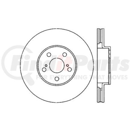 Centric 125.44114 Disc Brake Rotor Premium High-Carbon Rotor