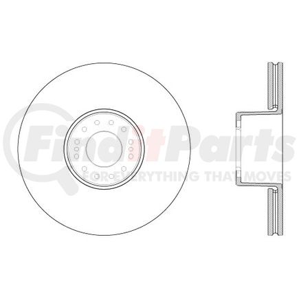 Centric 120.8601 Disc Brake Rotor Premium Brake Rotor