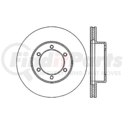 125.44091 by CENTRIC - Premium High-Carbon Rotor