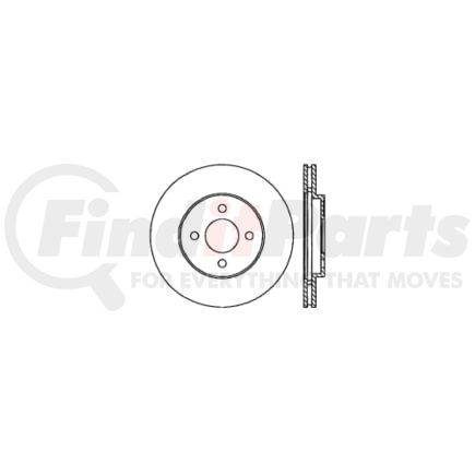 Centric 120.67006 Disc Brake Rotor Premium Brake Rotor