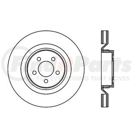Centric 121.63063 Disc Brake Rotor C-Tek Standard Brake Rotor