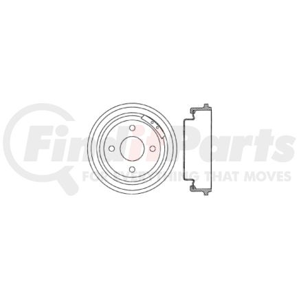 122.61025 by CENTRIC - Prm Brake Drum