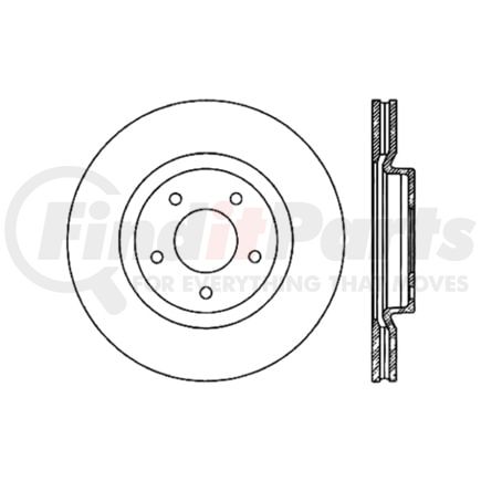 Centric 120.20015 Disc Brake Rotor Premium Brake Rotor