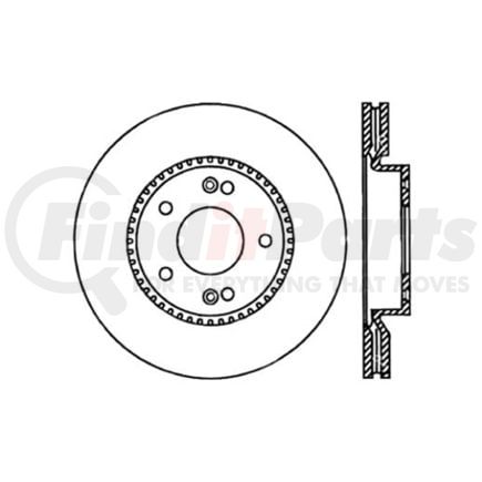 125.51015 by CENTRIC - Premium High-Carbon Rotor
