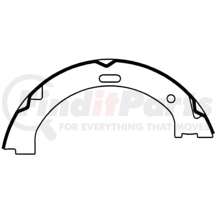 111.0803 by CENTRIC - Premium Parking Brake Shoes