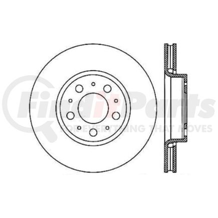 120.39029 by CENTRIC - Centric Premium High Carbon Alloy Brake Rotor