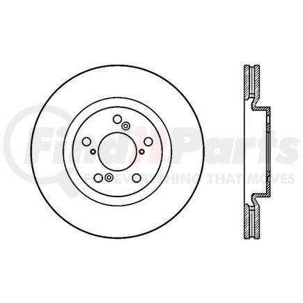 120.40075 by CENTRIC - Centric Premium Brake Rotor