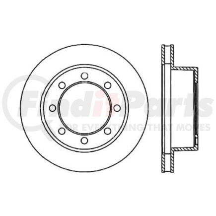 Centric 120.62067 Disc Brake Rotor Premium Brake Rotor