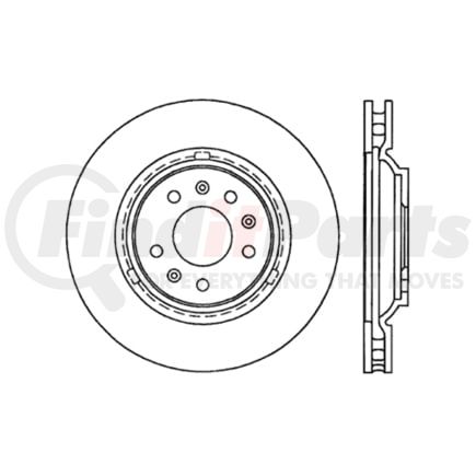 120.62084 by CENTRIC - Premium Brake Rotor