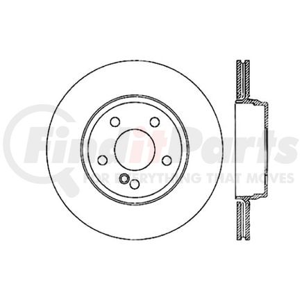 120.35115 by CENTRIC - Premium Brake Rotor