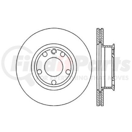 121.33037 by CENTRIC - C-Tek Standard Brake Rotor