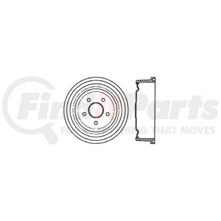 Centric 122.65021 Brake Drum Premium Brake Drum
