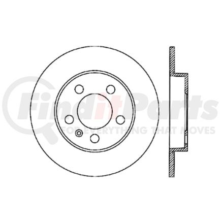 120.33068 by CENTRIC - Premium Brake Rotor