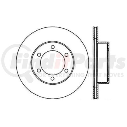 Centric 125.44112 Disc Brake Rotor Centric Premium High Carbon Alloy Brake Rotor