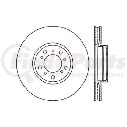 Centric 120.34058 Disc Brake Rotor Premium Brake Rotor