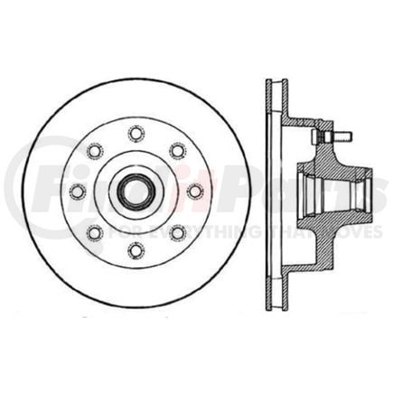120.65002 by CENTRIC - Premium Brake Rotor