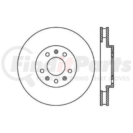 Centric 120.62069 Disc Brake Rotor Premium Brake Rotor