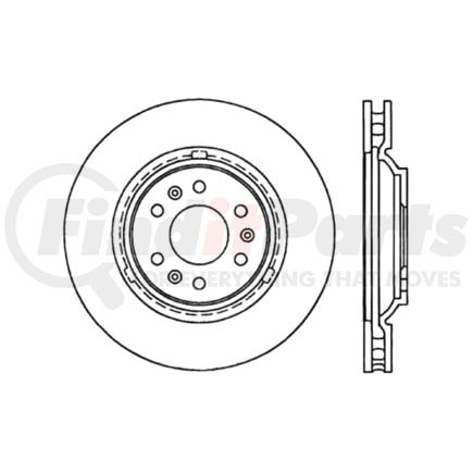 120.62082 by CENTRIC - Premium Brake Rotor