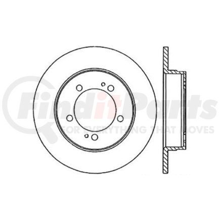 Centric 125.46028 Disc Brake Rotor Centric Premium High Carbon Alloy Brake Rotor