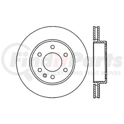 120.62083 by CENTRIC - Centric Premium High Carbon Alloy Brake Rotor