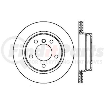 120.34044 by CENTRIC - Centric Premium High Carbon Alloy Brake Rotor