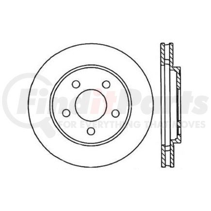 121.63018 by CENTRIC - C-Tek Standard Disc Brake Rotor - 9.43 in. Outside Diameter