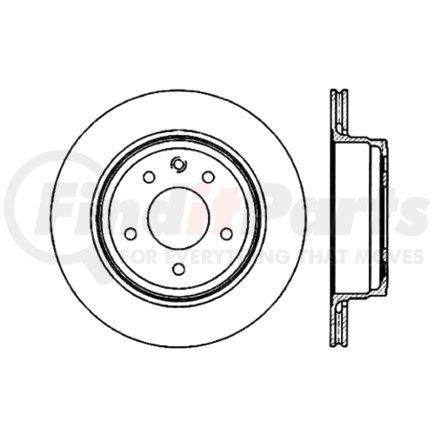 125.20013 by CENTRIC - Centric Premium High Carbon Alloy Brake Rotor