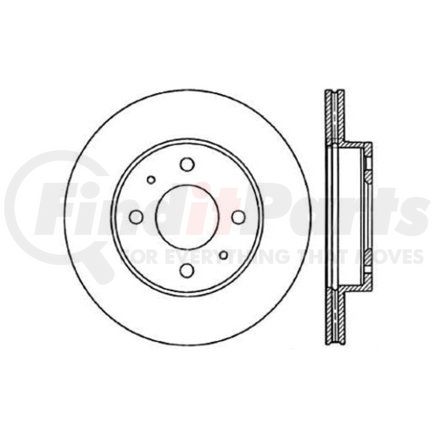 120.42035 by CENTRIC - Premium Brake Rotor