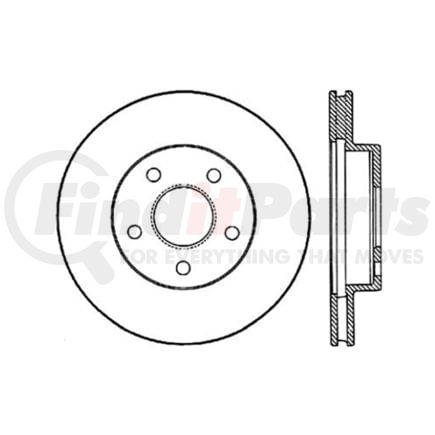 Centric 120.62014 Disc Brake Rotor Premium Brake Rotor