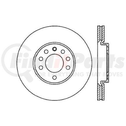 120.38016 by CENTRIC - Centric Premium High Carbon Alloy Brake Rotor