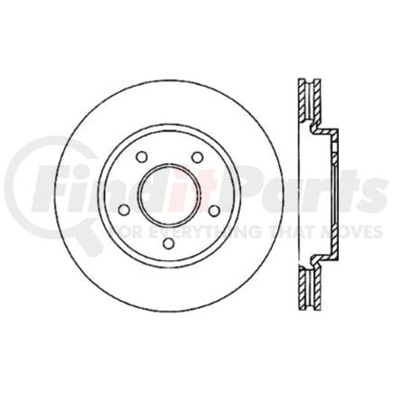120.46052 by CENTRIC - Premium Brake Rotor