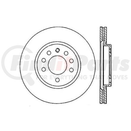 Centric 120.38009 Disc Brake Rotor Premium Brake Rotor