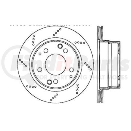 Centric 128.37016 Disc Brake Rotor Premium Brake Rotor