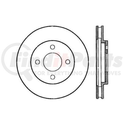 Centric 120.63014 Disc Brake Rotor Premium Brake Rotor