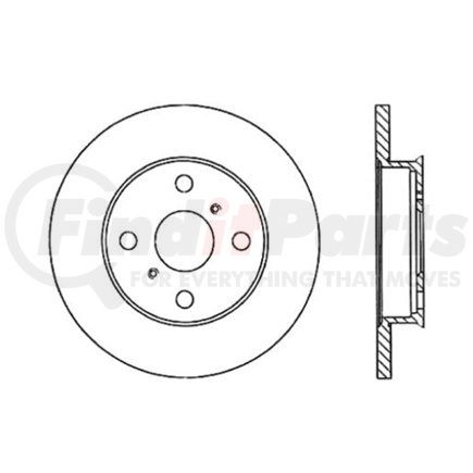 121.44016 by CENTRIC - C-Tek Standard Brake Rotor