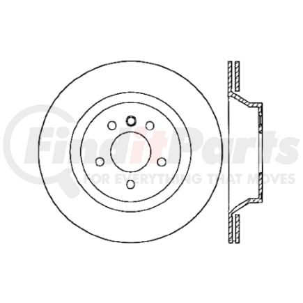 Centric 120.33101 Disc Brake Rotor Premium Brake Rotor
